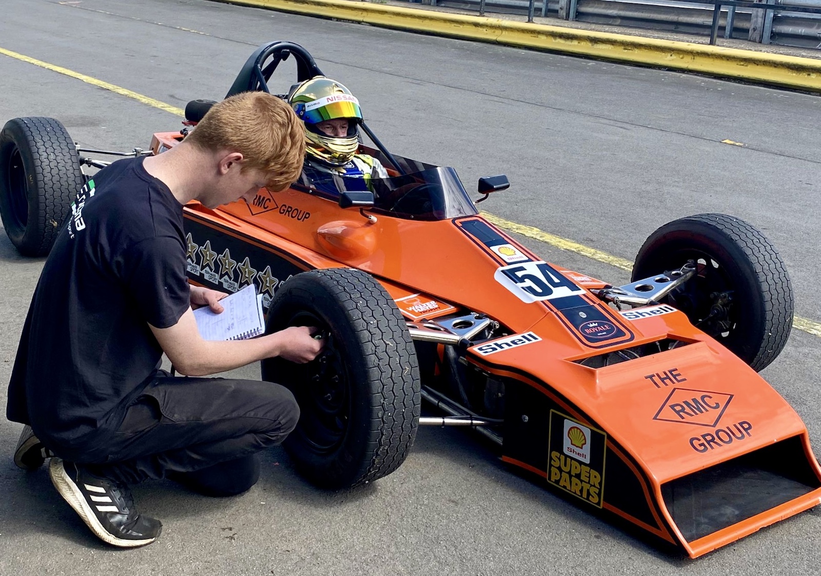 Shaking down Kenny Acheson's Royale at Mallory Park